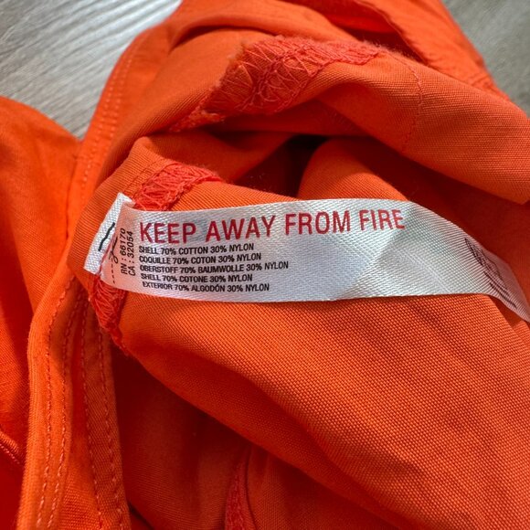 New Free People FP Movement Break Away Onesie Jumpsuit Wide Leg Orange Small - Picture 9 of 11